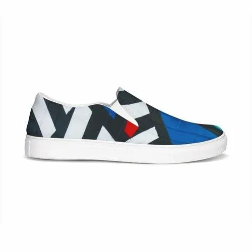 Womens Sneakers - Multicolor Low Top Slip-on Canvas Sports Shoes -