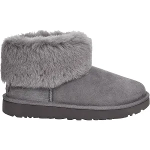 Women's UGG Classic Mini Fluff Charcoal Sheepskin