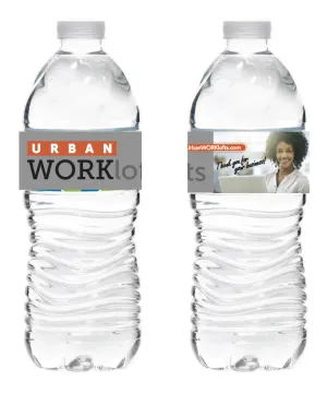 WORKlofts Bottled Water Label (1,000) @$0.37/ea