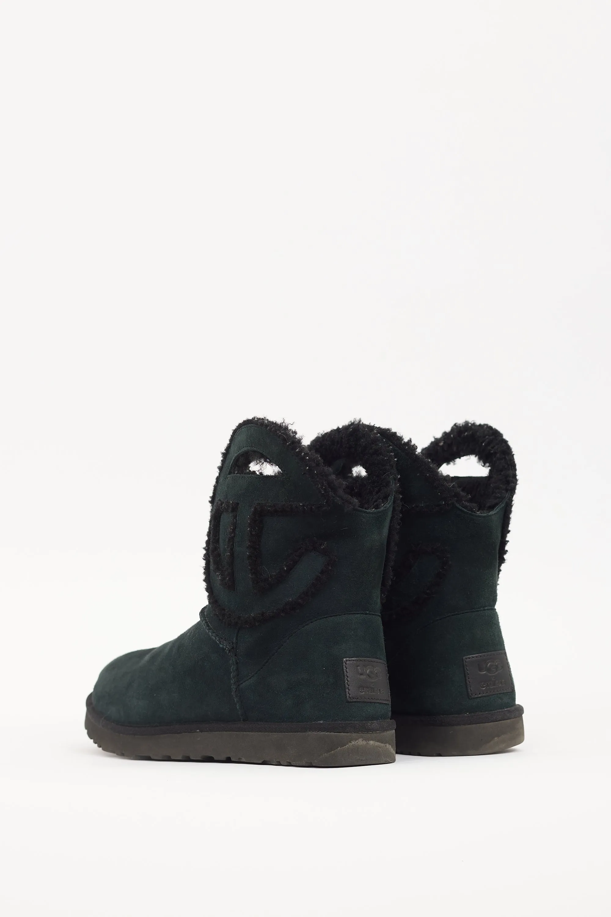 X Ugg Black Suede Logo Boot