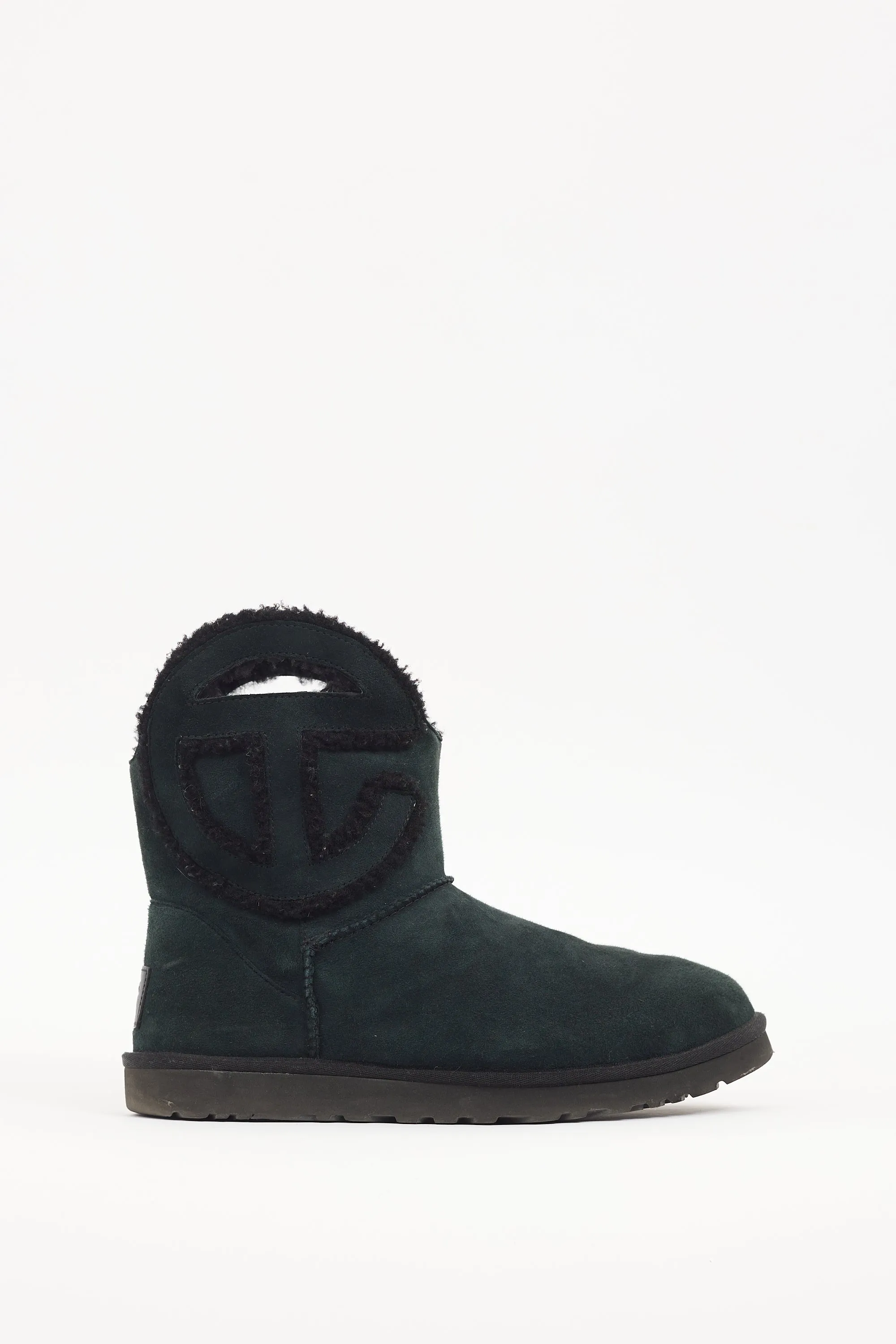 X Ugg Black Suede Logo Boot