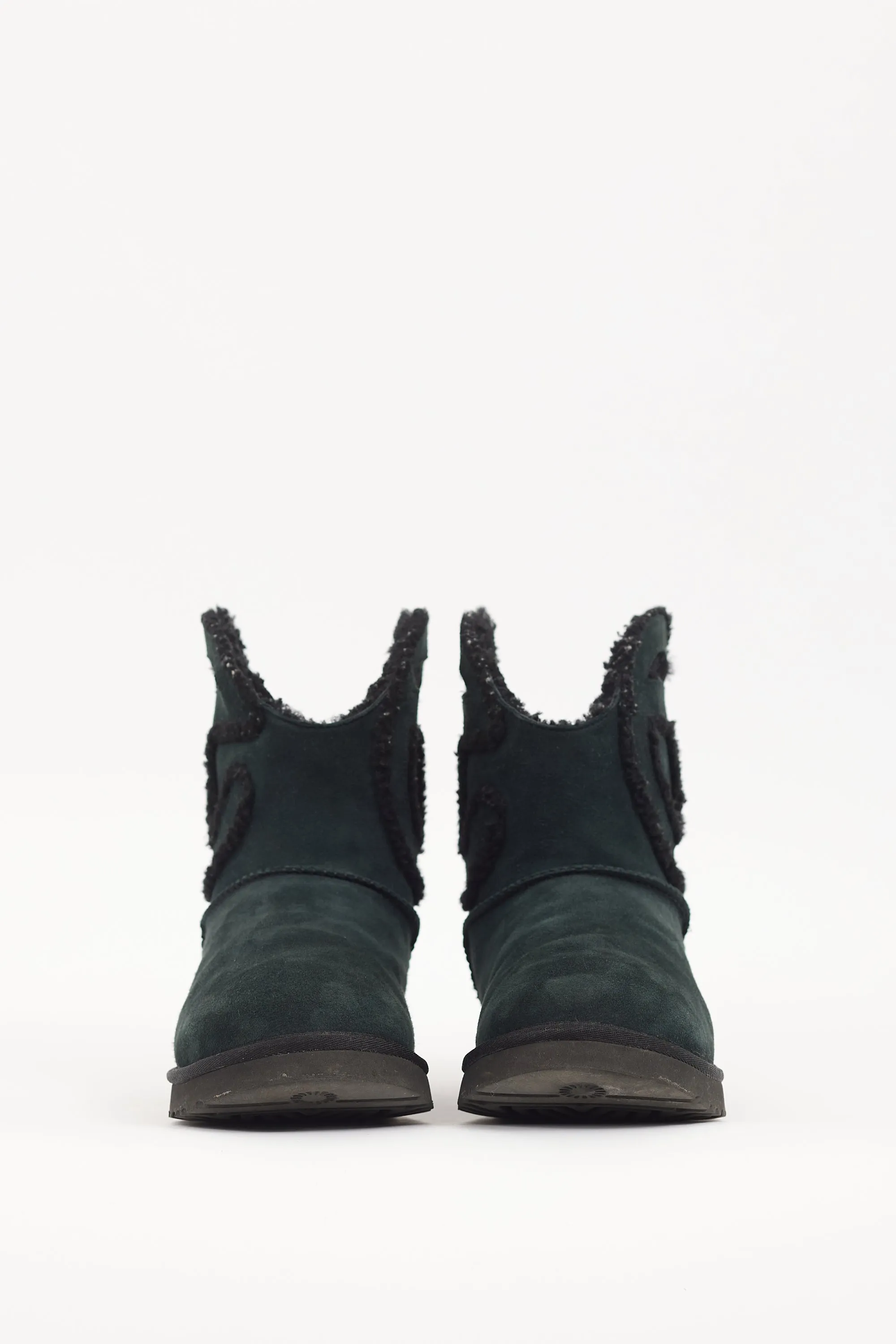 X Ugg Black Suede Logo Boot