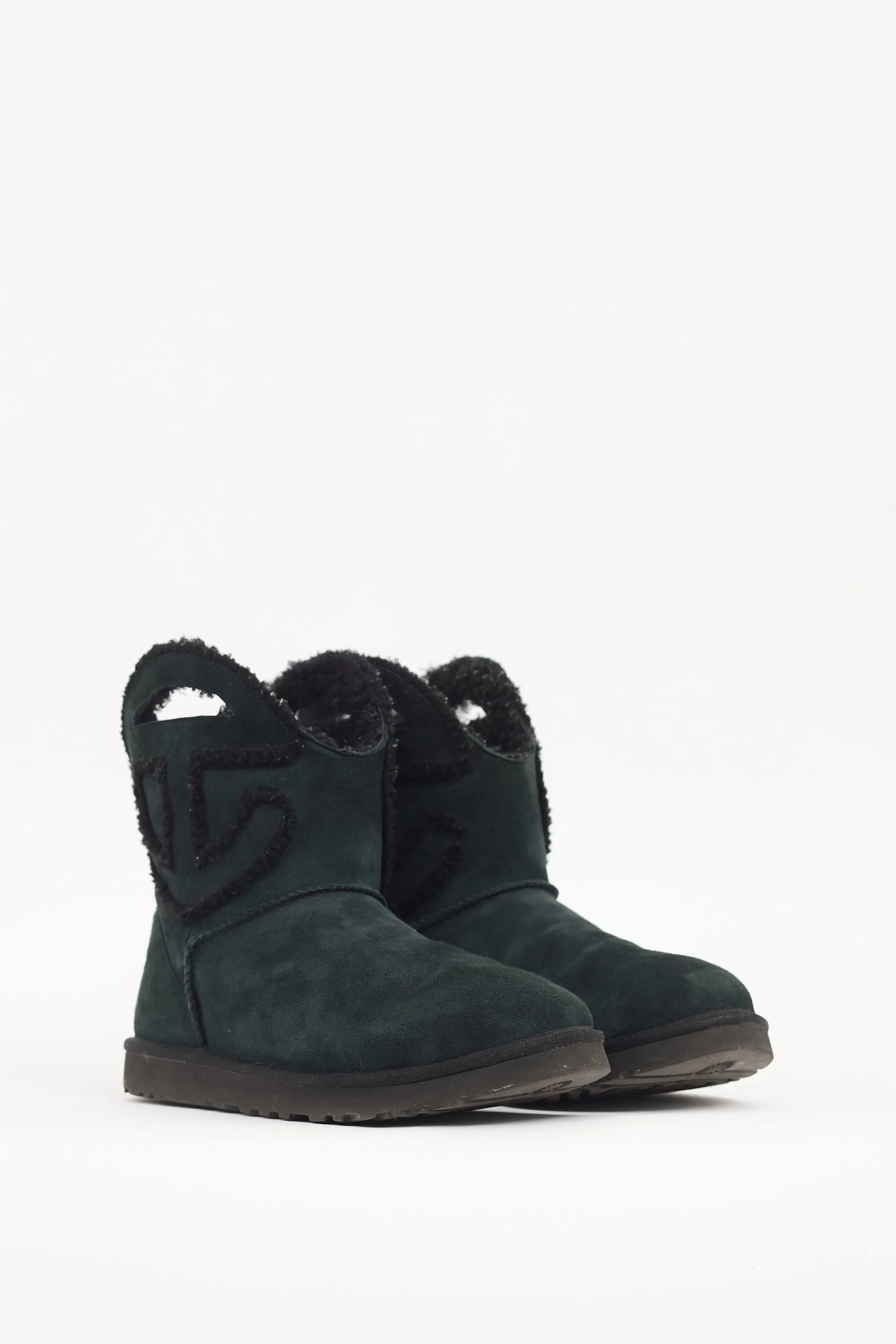 X Ugg Black Suede Logo Boot